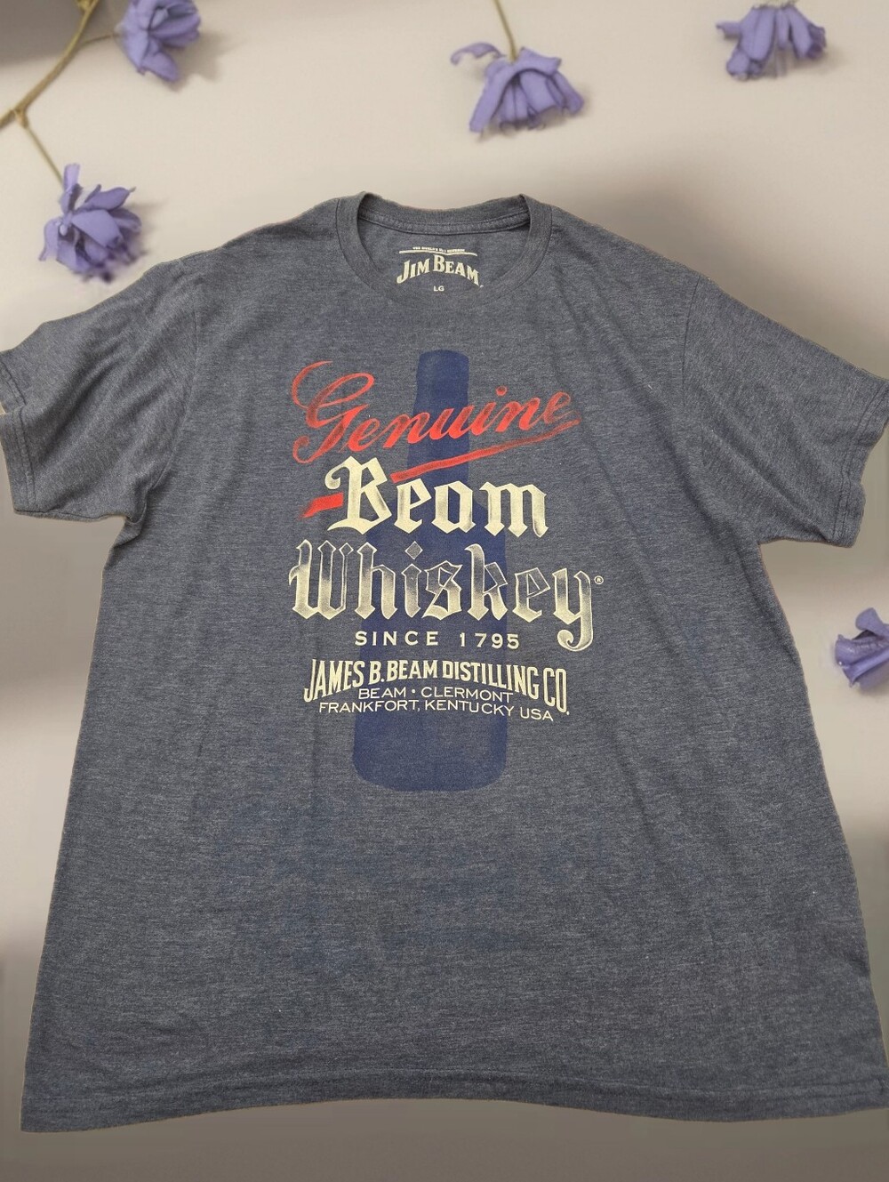 *1474 Jim Beam whiskey shirt Men size Large